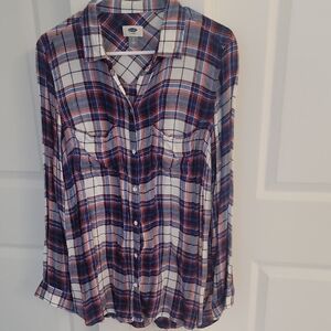 Old Navy Multicolor Plaid Shirt